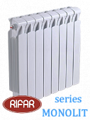Радиатор биметаллический RIFAR МONOLIT (боковое подключение) 500/14 секций с доставкой в Тюмень