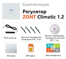 ZONT Climatic 1.2 Погодозависимый автоматический GSM / Wi-Fi регулятор (1 ГВС + 2 прямых/смесительных) с доставкой в Тюмень